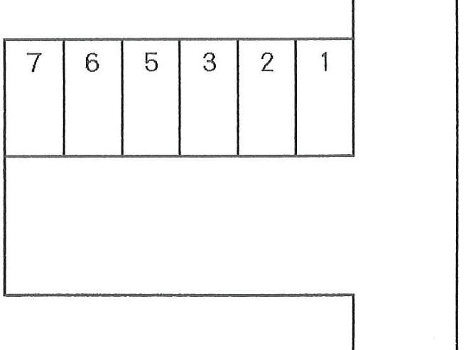 金子第2駐車場の駐車配置図
