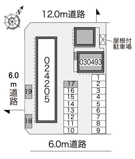 リーベンⅡ(30493)の駐車配置図