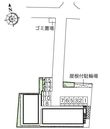 トランクィル(44656)の駐車配置図