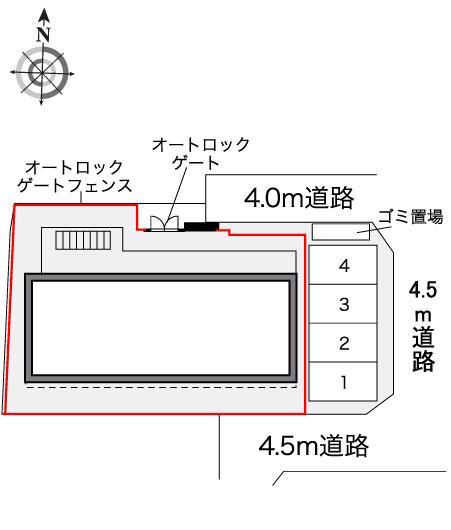 まつど雅(40545)の駐車配置図