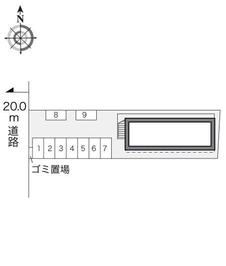 Ｍ(18122)の駐車配置図