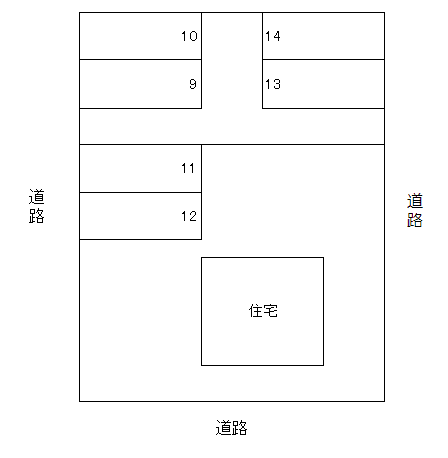 はるひ野立川駐車場Ｂの駐車配置図