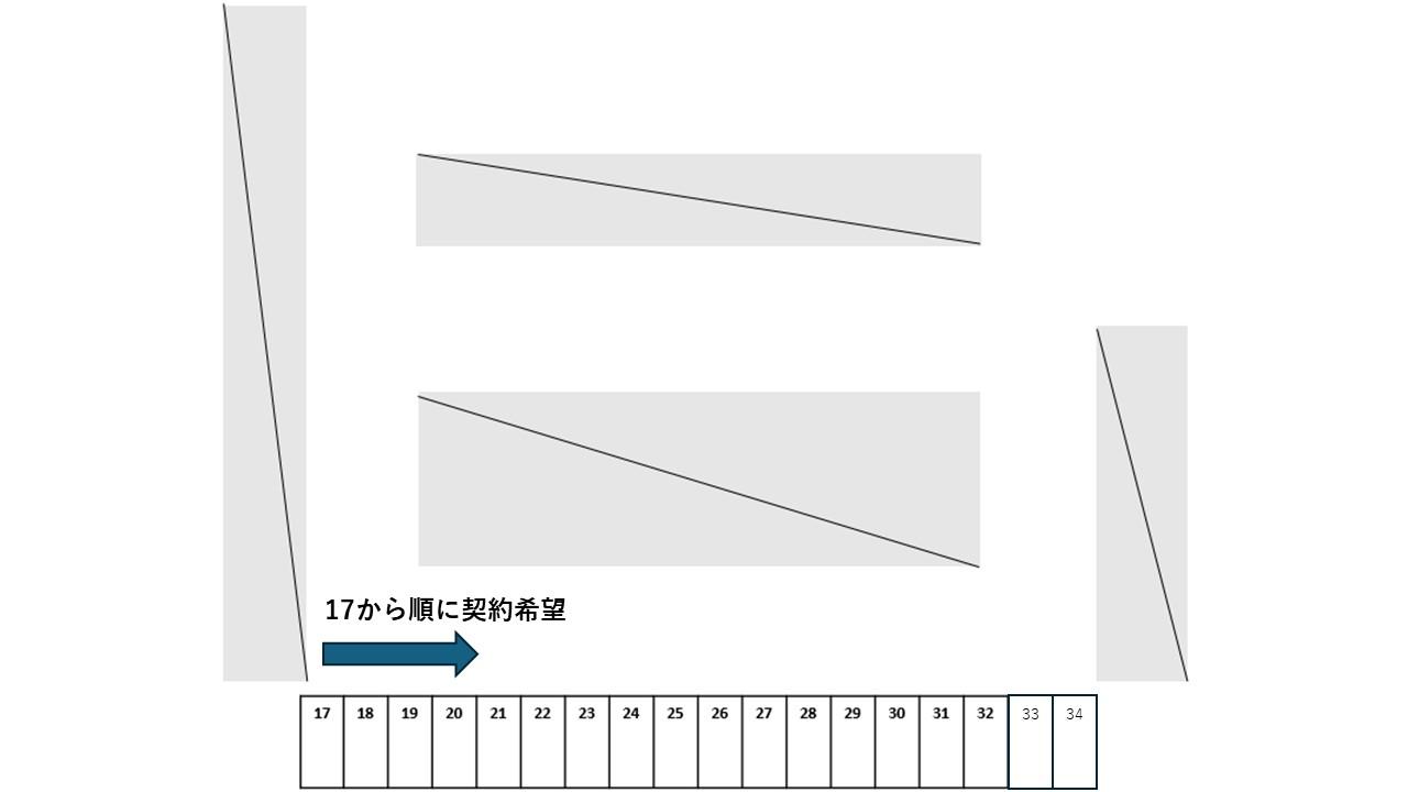 デイパーク新居浜若水町第1の駐車配置図