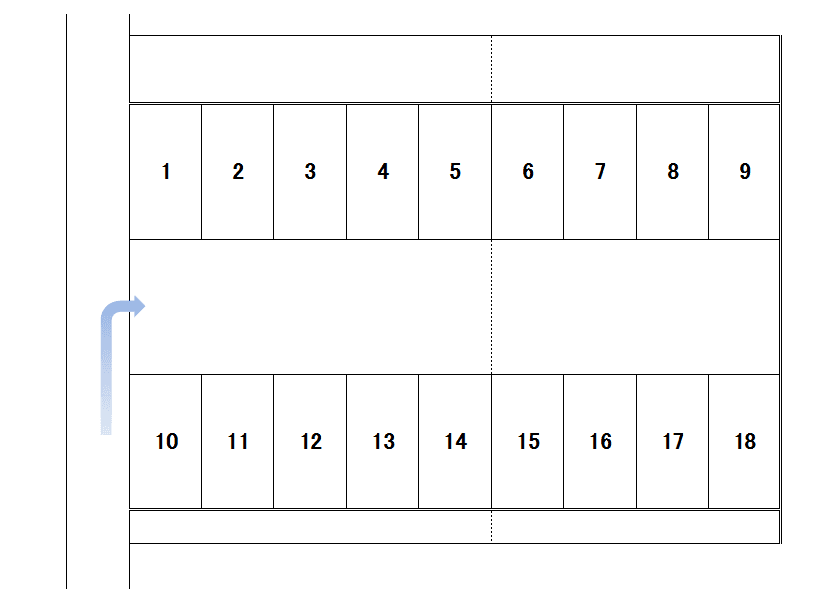 栗原駐車場の駐車配置図