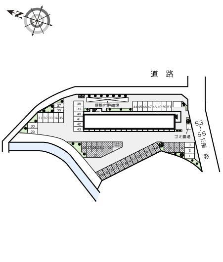 河原城(16361)の駐車配置図