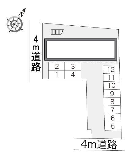 ハピネス(15419)の駐車配置図