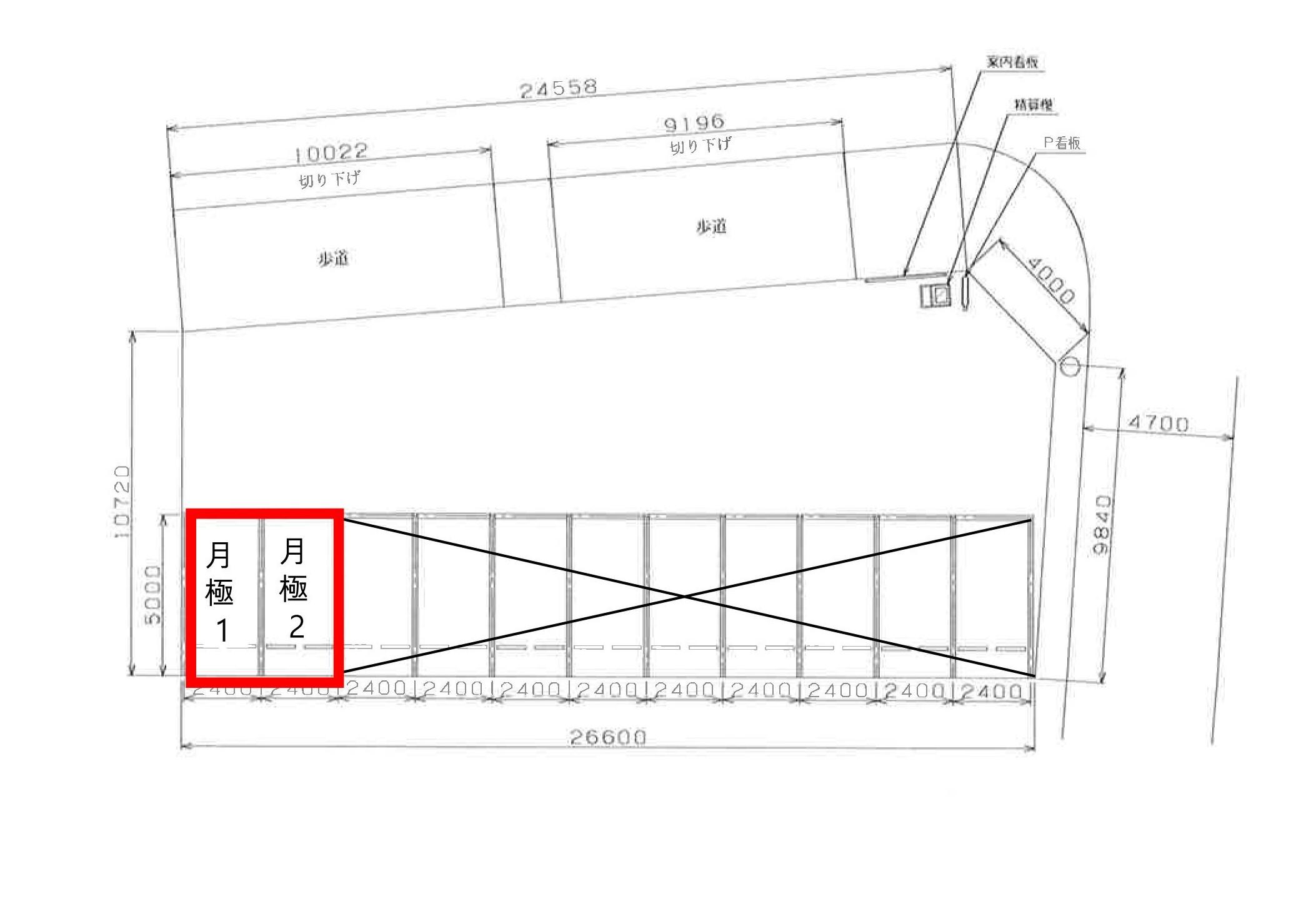 エコロパーク長吉出戸第3の駐車配置図