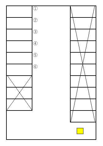 川口戸塚第1の駐車配置図