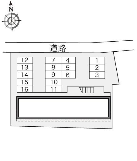 中萩(16912)の駐車配置図