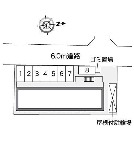 リブラⅡ(36916)の駐車配置図