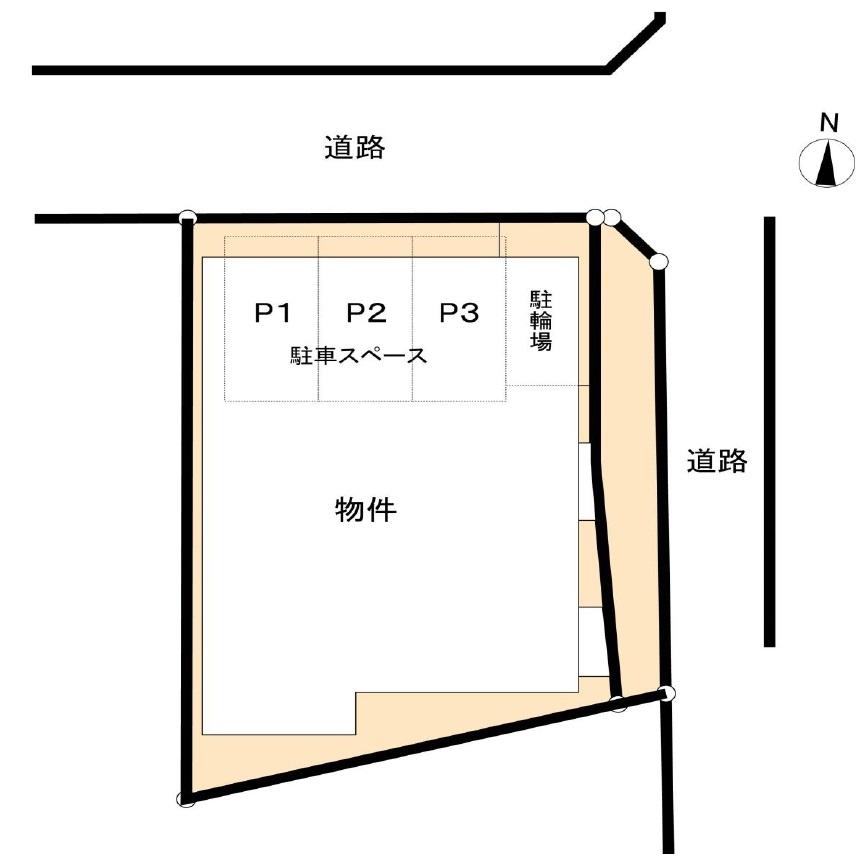 オストハイム駐車場の駐車配置図