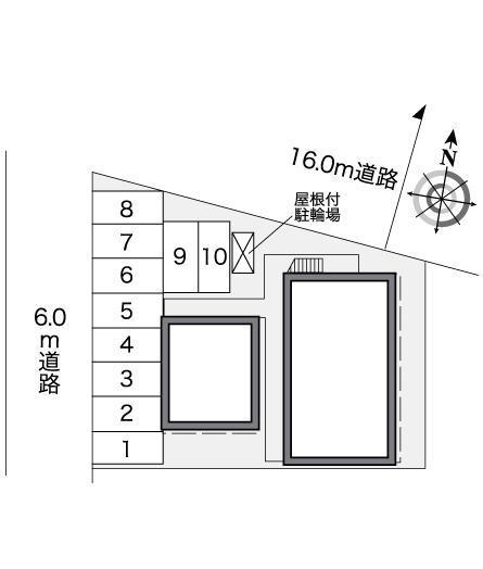 セレナ学戸(26054)の駐車配置図