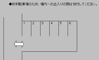 井上駐車場の駐車配置図