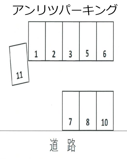 アンリツパーキングの駐車配置図