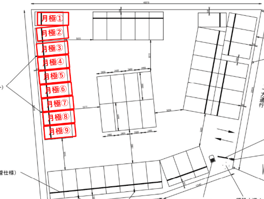 東大阪加納第１の駐車配置図
