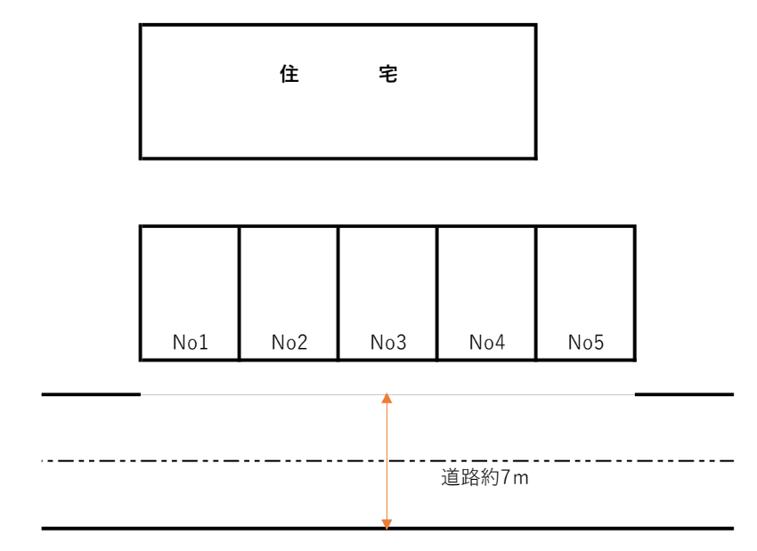 茶園場町駐車場の駐車配置図