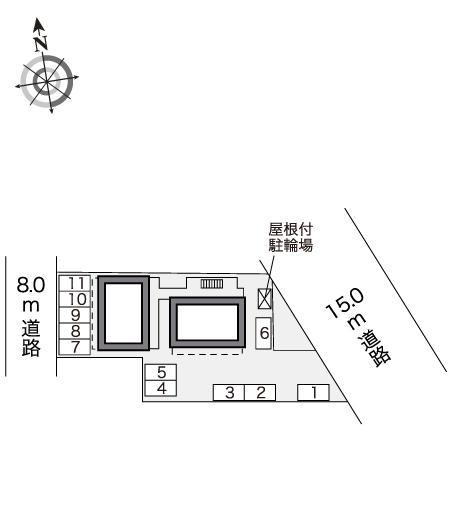 天王(41610)の駐車配置図