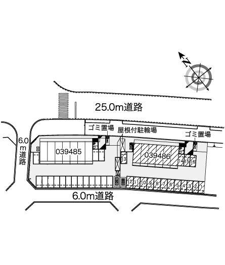 ラバーズスクレートⅡ(39486)の駐車配置図