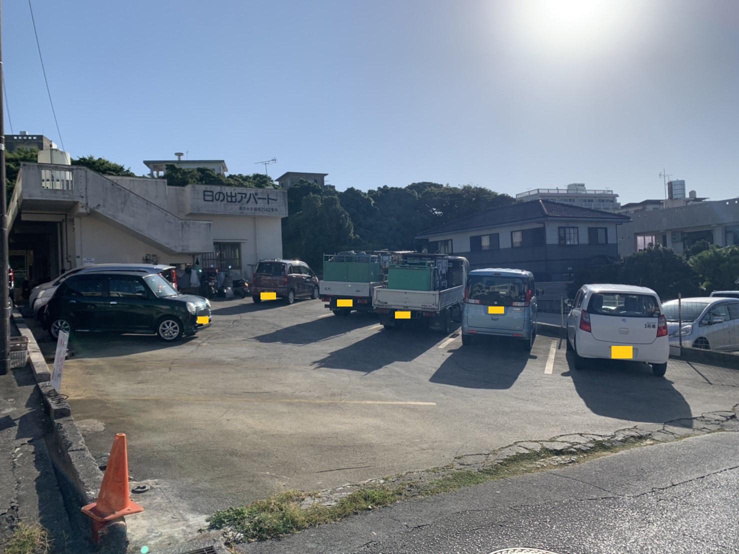 日の出アパート駐車場の外観・駐車場イメージ1枚目