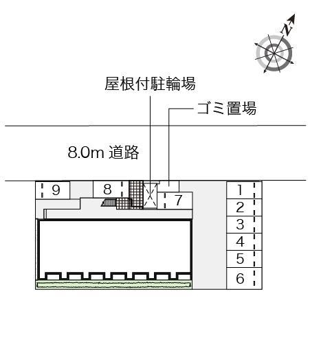 淀　リヴィエール(54310)の駐車配置図