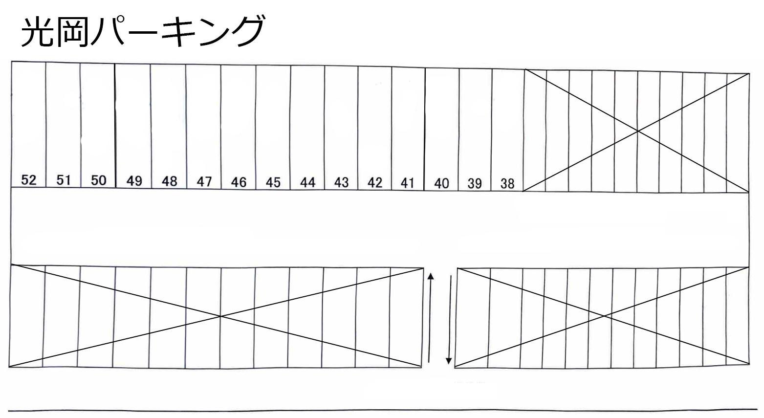 光岡パーキングの駐車配置図