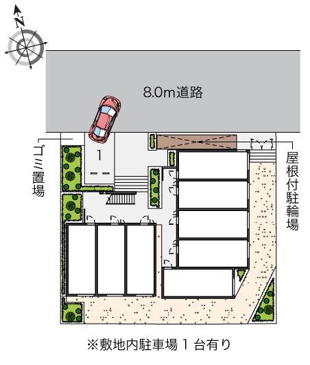 高島平レジデンスＢ(59315)の駐車配置図
