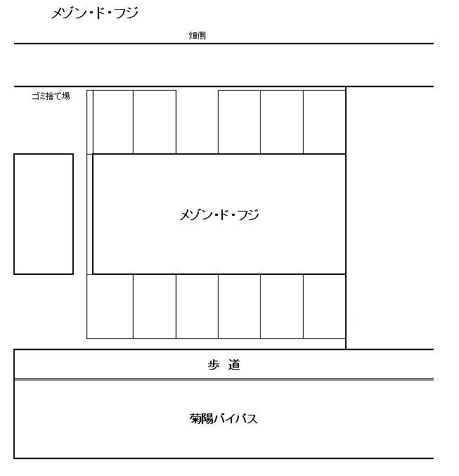 メゾン・ド・フジの駐車配置図