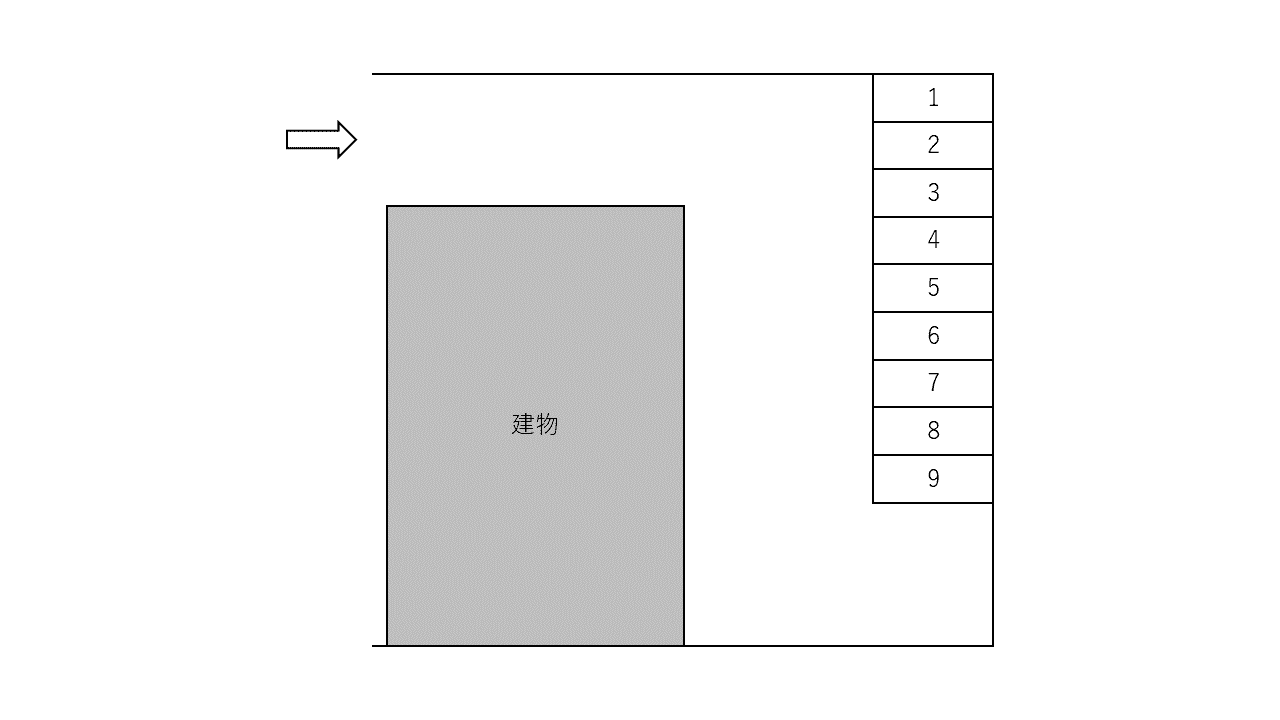 S-FORT佐賀医大前（駐）の駐車配置図