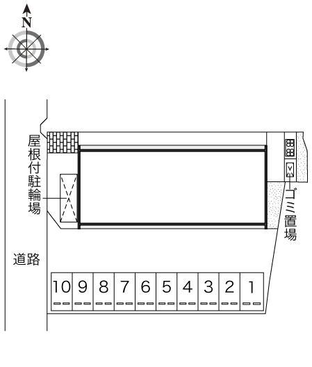 追星(42801)の駐車配置図