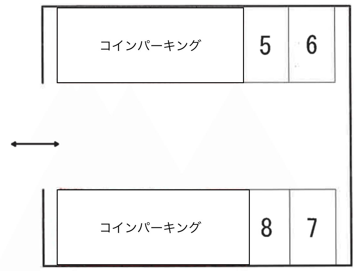 古宮高島平8-9パーキングの駐車配置図