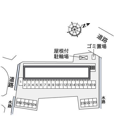 糸田橋ライングリュン(35601)の駐車配置図