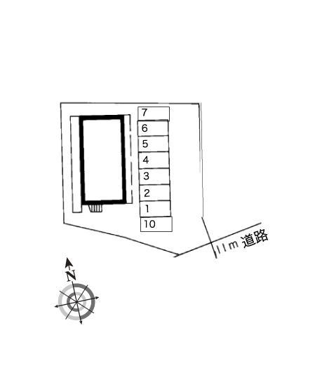 パル(8055)の駐車配置図