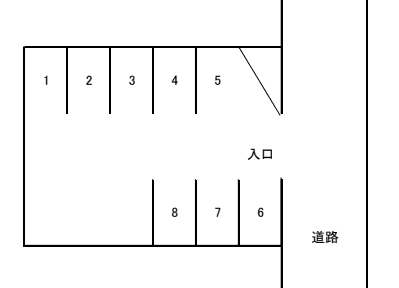永澤駐車場の駐車配置図