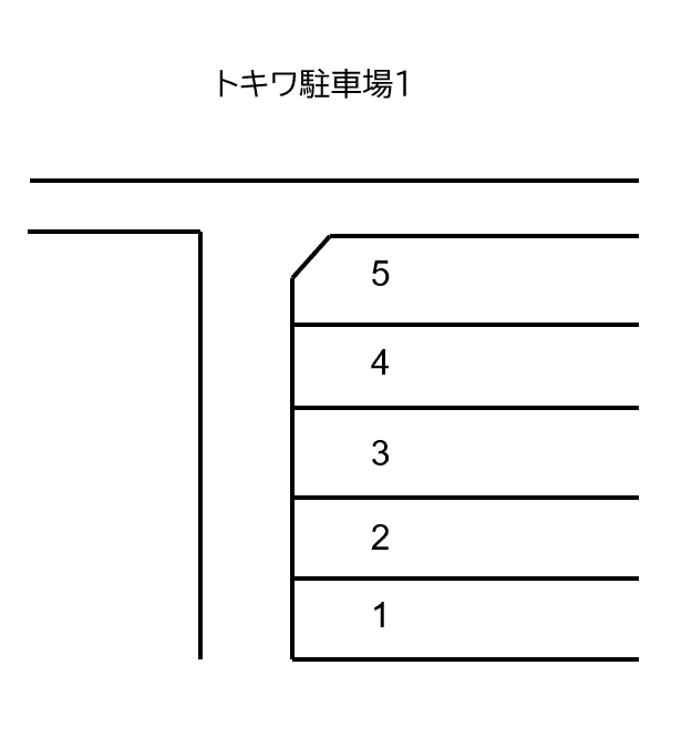 トキワ駐車場１の駐車配置図