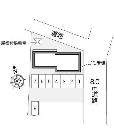 典(38748)の駐車配置図