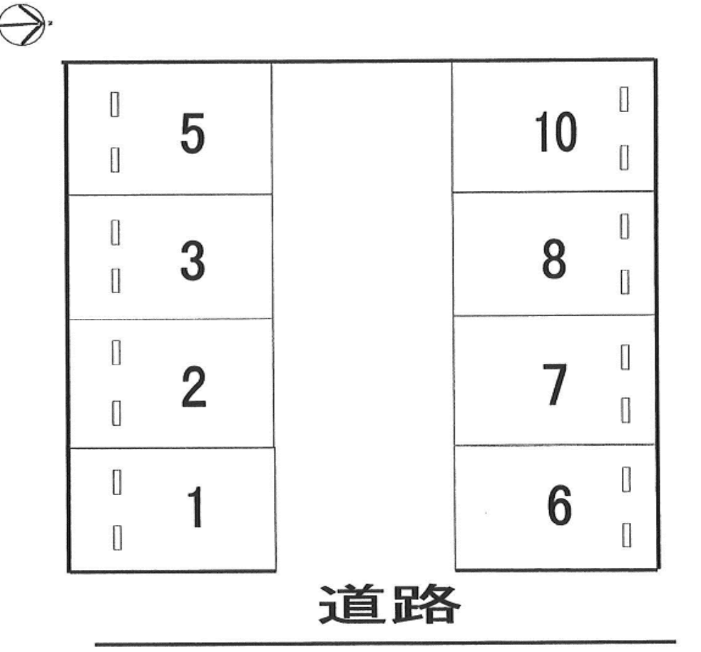 シェモア大畑の駐車配置図