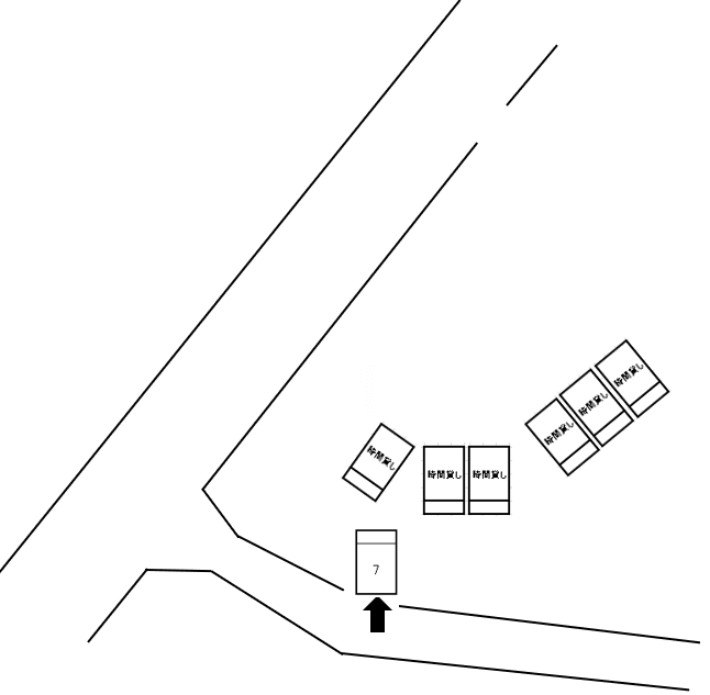 大棚町第６駐車場の駐車配置図