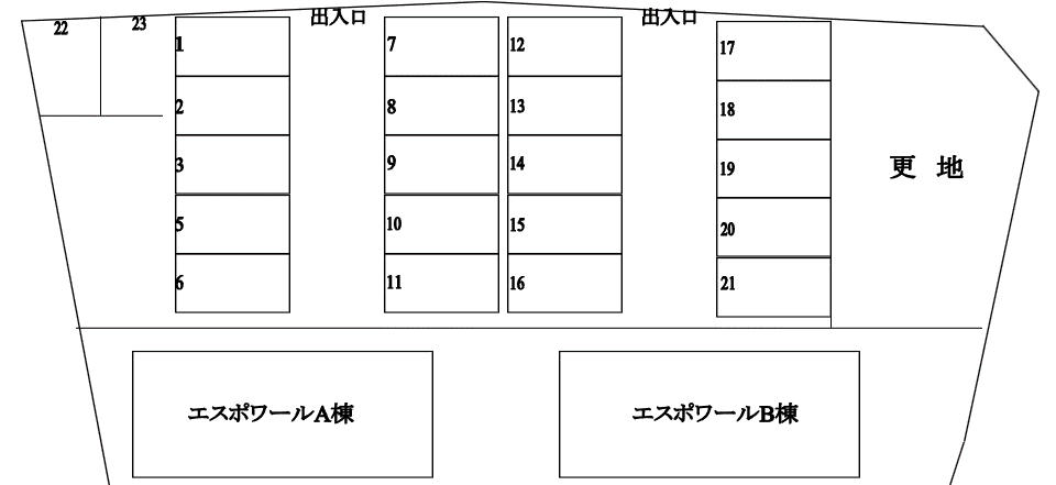 神谷　駐車場の駐車配置図
