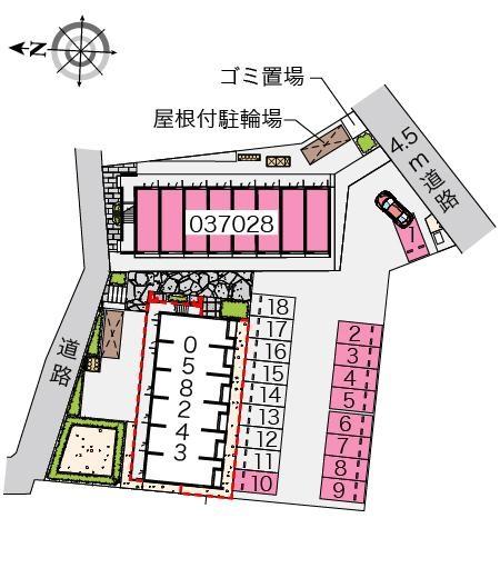 スピカ(37028)の駐車配置図