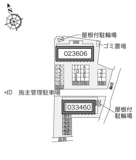グリーンステージ(33460)の駐車配置図