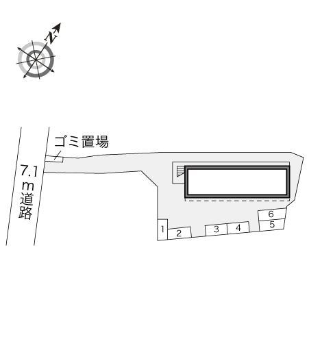 ヨロズヤＣ(17780)の駐車配置図