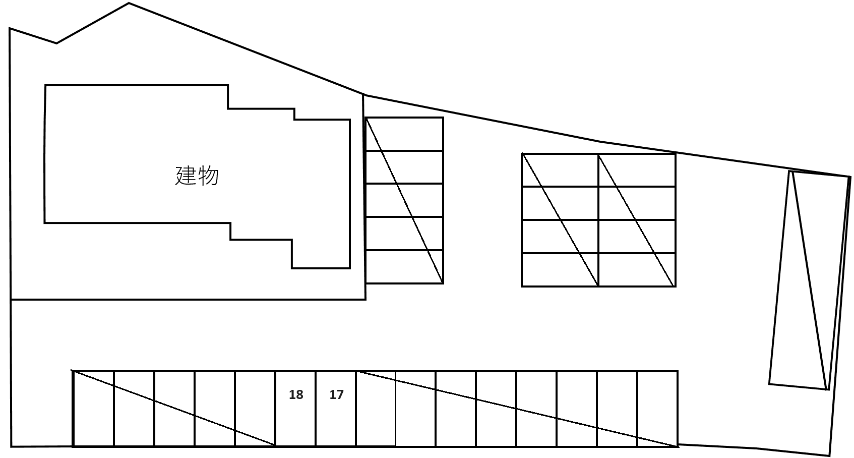 木ノ下駐車場①の駐車配置図