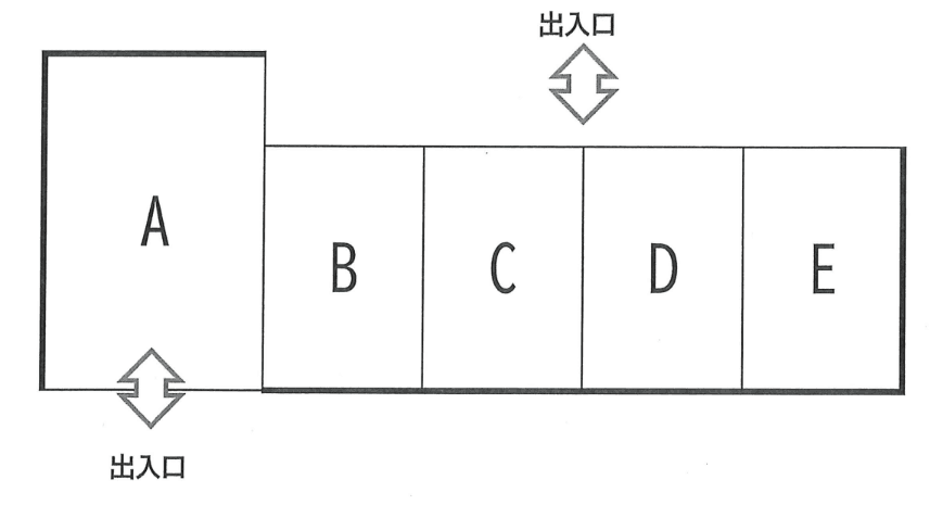小川駐車場の駐車配置図