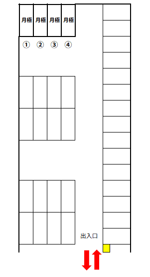 横浜茅ヶ崎東第２の駐車配置図