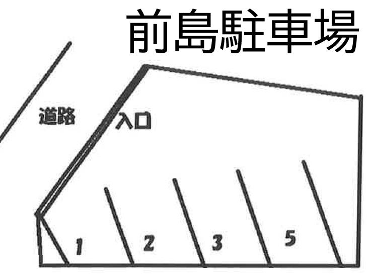 前島駐車場の駐車配置図
