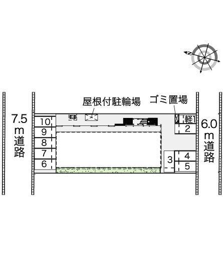 柳の里(43153)の駐車配置図