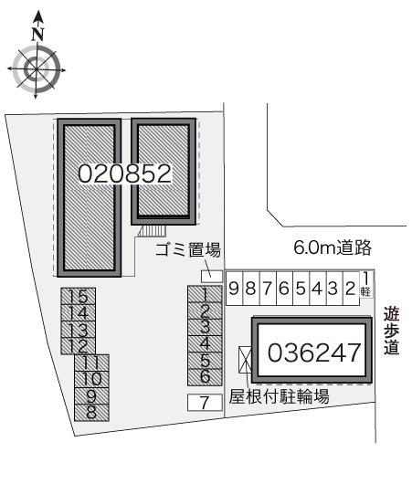 ヴェルドミール(20852)の駐車配置図