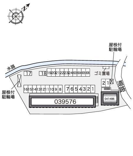 ビハーラ(41486)の駐車配置図