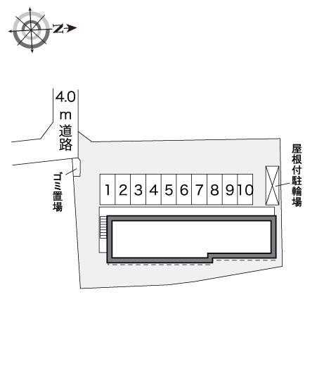 メルベーユ参番館(32130)の駐車配置図