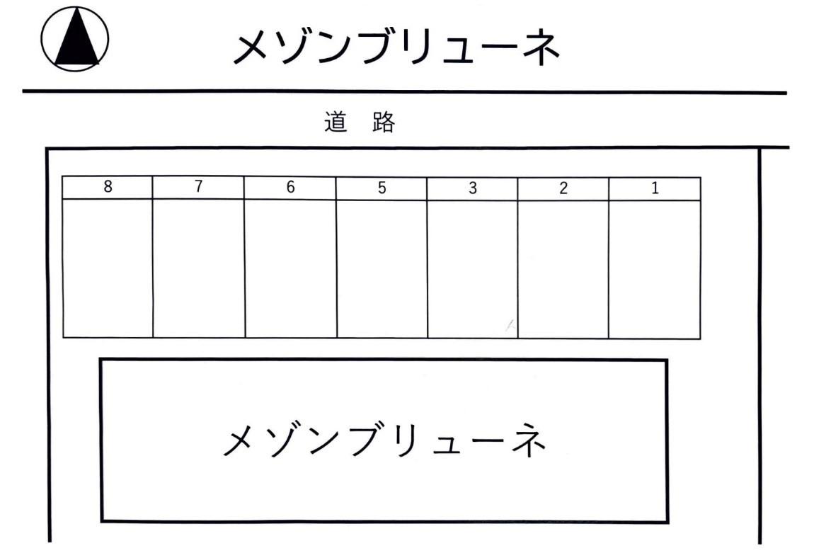 メゾンブリューネの駐車配置図